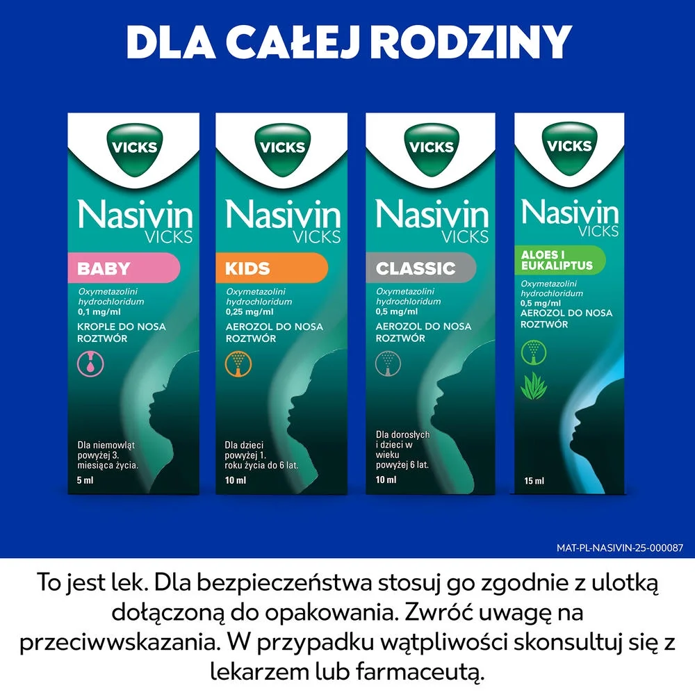 Nasivin Aloes i Eukaliptus 0,5 mg/ml aerozol do nosa, roztwór, 15 ml