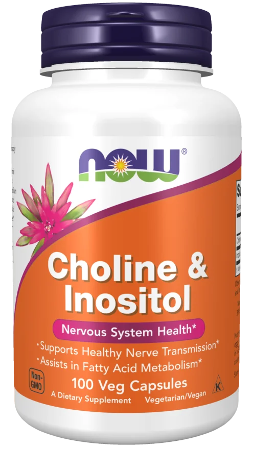 Now Foods Cholina & Inozytol 500mg 100 kapsułek