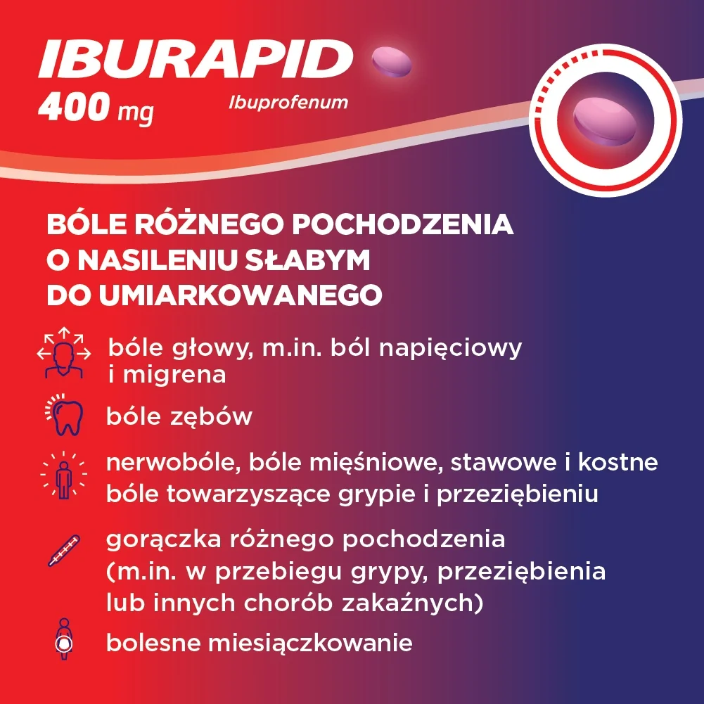 Iburapid 400mg, 50 tabletek powlekanych