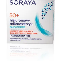 Soraya Hialuronowy Mikrozastrzyk 50+ Duo Forte, krem wypełniający zmarszczki utrwalone, 50 ml