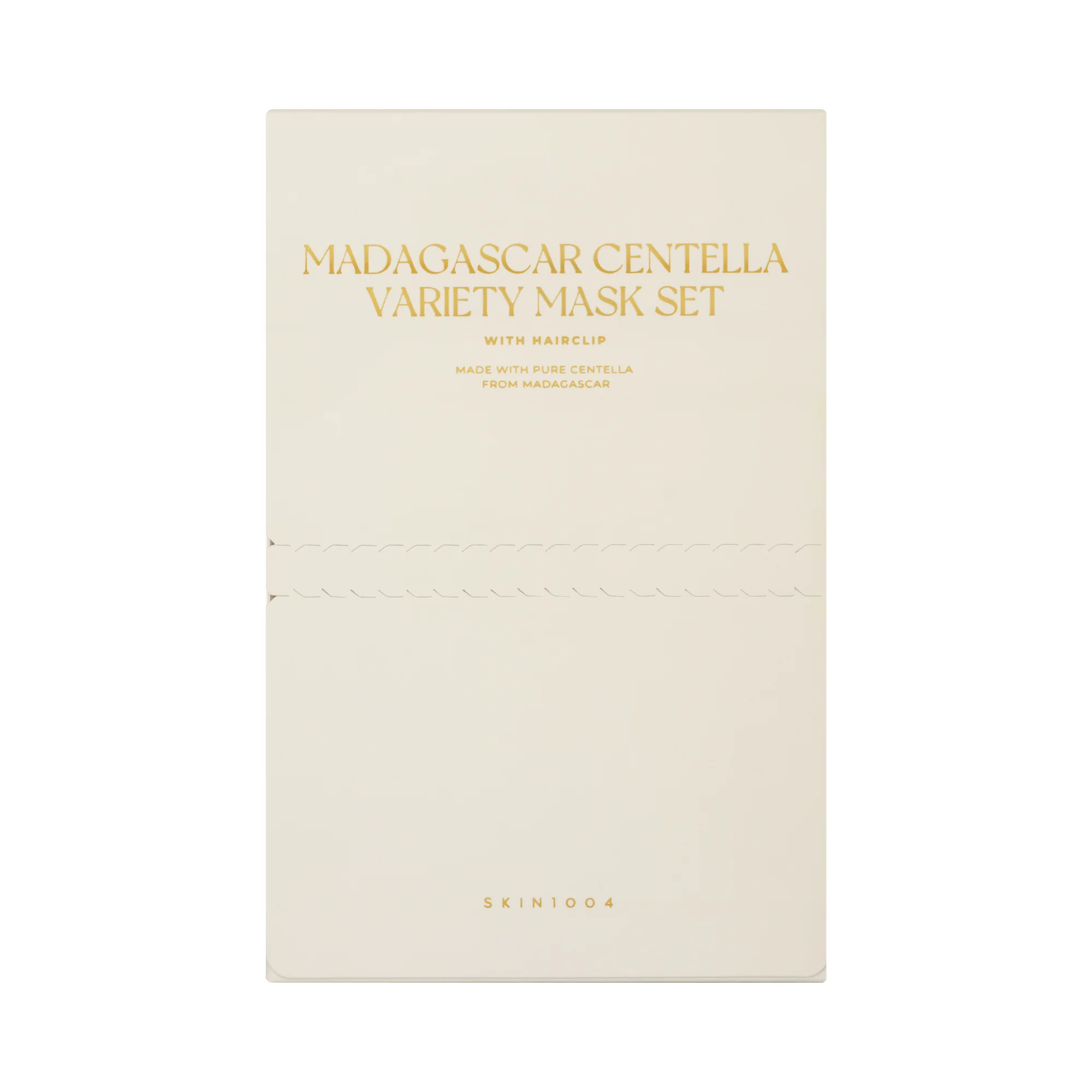 SKIN1004 Madagascar Centella Variety Mask Set zestaw 6 masek w płachcie w komplecie ze spinkami do włosów