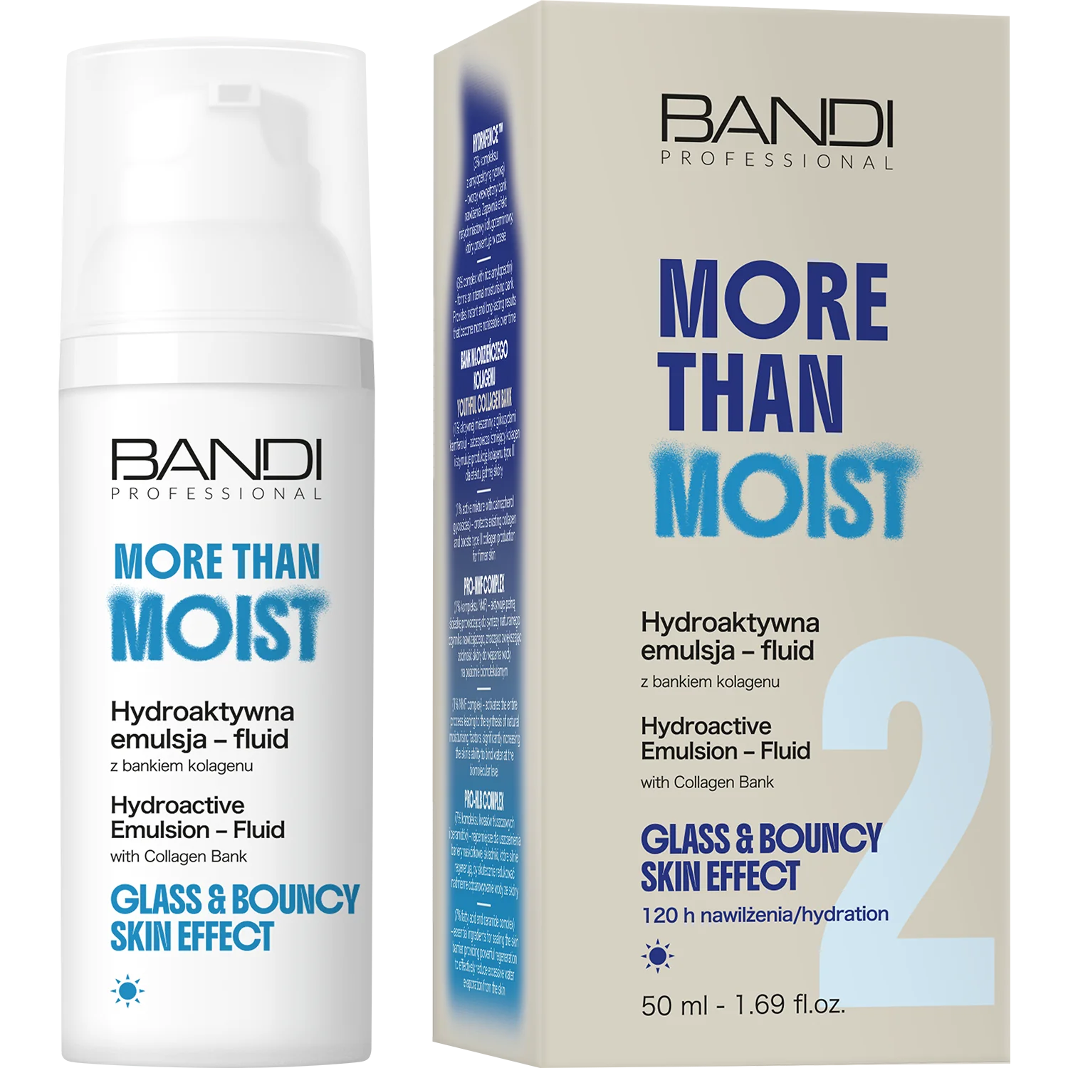 Bandi More Than Moist hydroaktywna emulsja - fluid z bankiem kolagenu, 50 ml