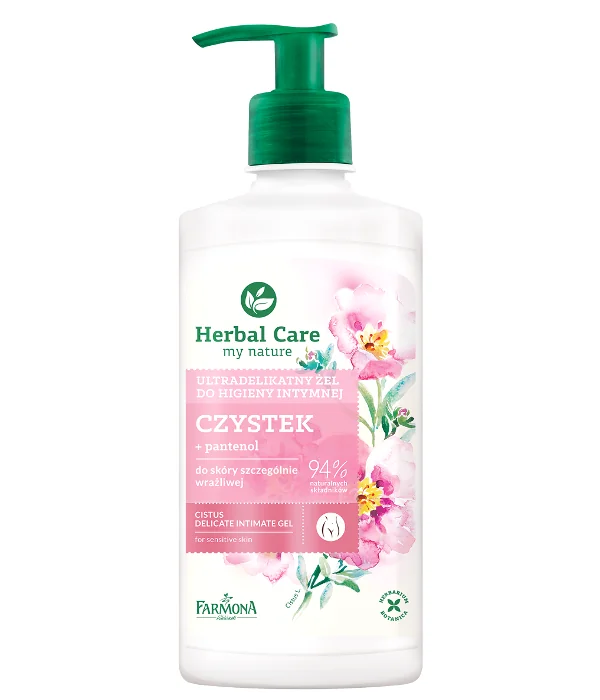 Herbal Care ultradelikatny żel do higieny intymnej Czystek, 330 ml