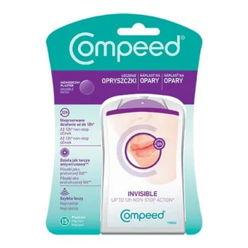 Compeed dyskretny plaster leczniczy na opryszczkę, 15 szt.