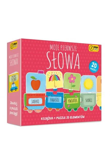 Moje pierwsze słowa puzzle i książka, 20 elementów