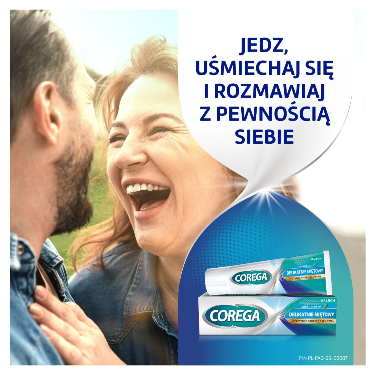 Corega Super Mocny krem mocujący do protez zębowych, smak delikatnie miętowy, 40 g