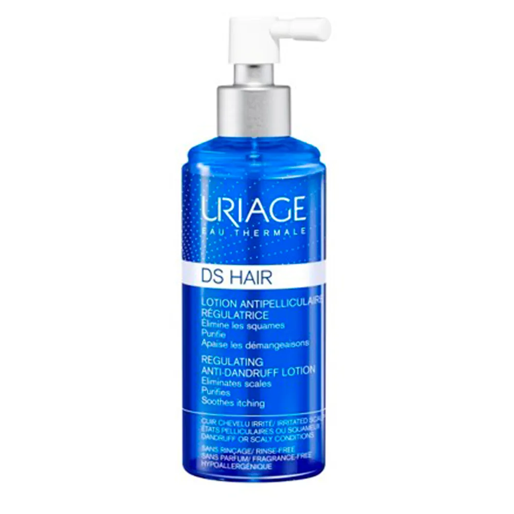 Uriage Eau Thermale D.S. Lotion, hipoalergiczny płyn w spray'u usuwający łupież oraz łuskę, 100 ml