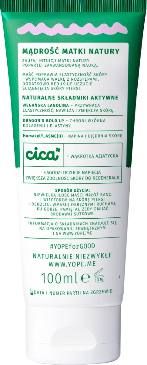 Yope Mama CICA maść ujędrniająca skórę piersi, 100 ml