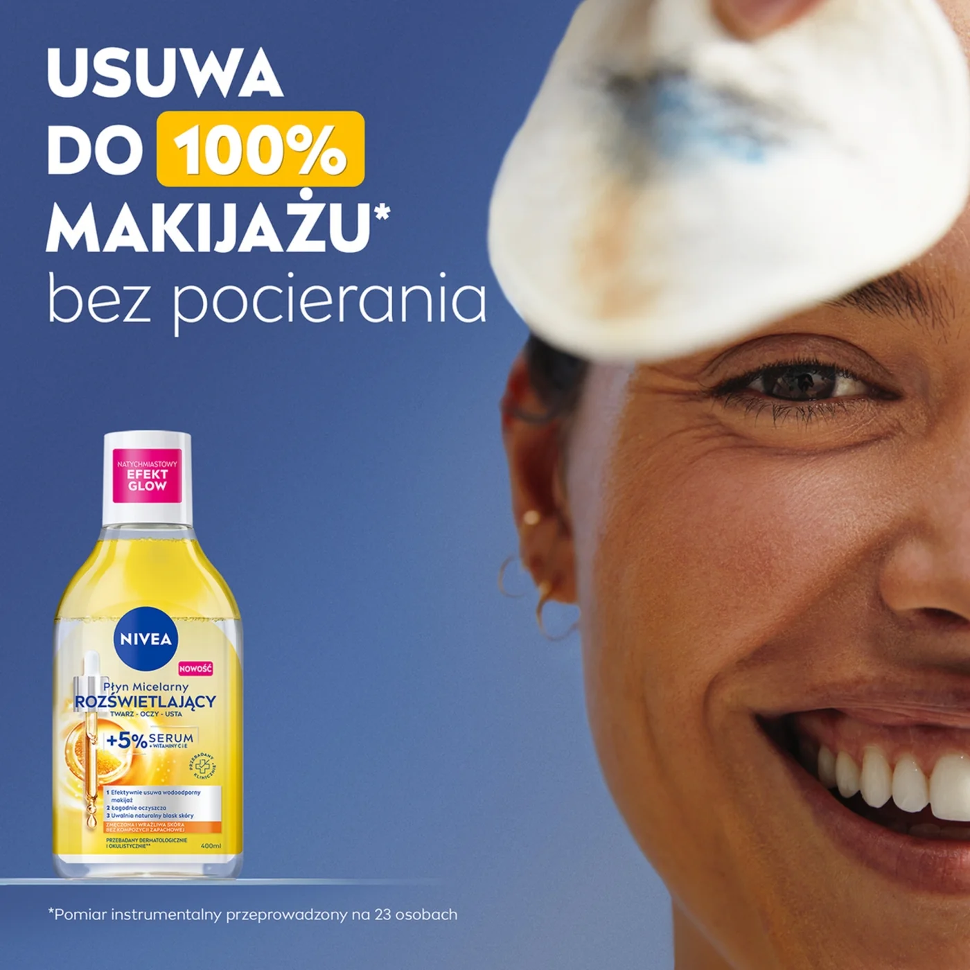 Nivea płyn micelarny rozświetlający dla cery wrażliwej i zmęczonej, 400 ml