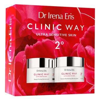 Dr Irena Eris Clinic Way 2° zestaw kosmetyków do cery wrażliwej z utrwalonymi zmarszczkami, 50 ml + 50 ml 
