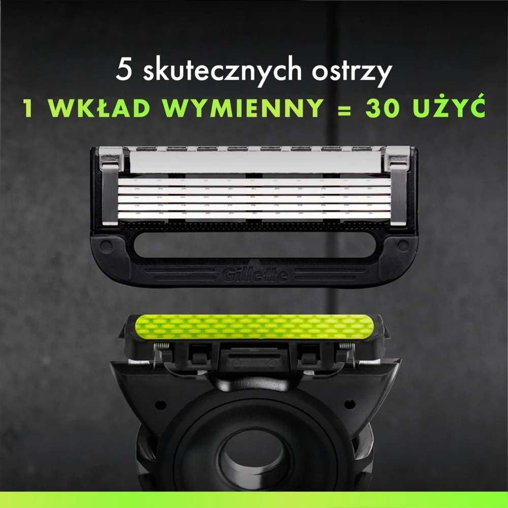 Gillette Labs Zestaw Prezentowy męska maszynka do golenia + wkład + stojak + żel do golenia, 198 ml
