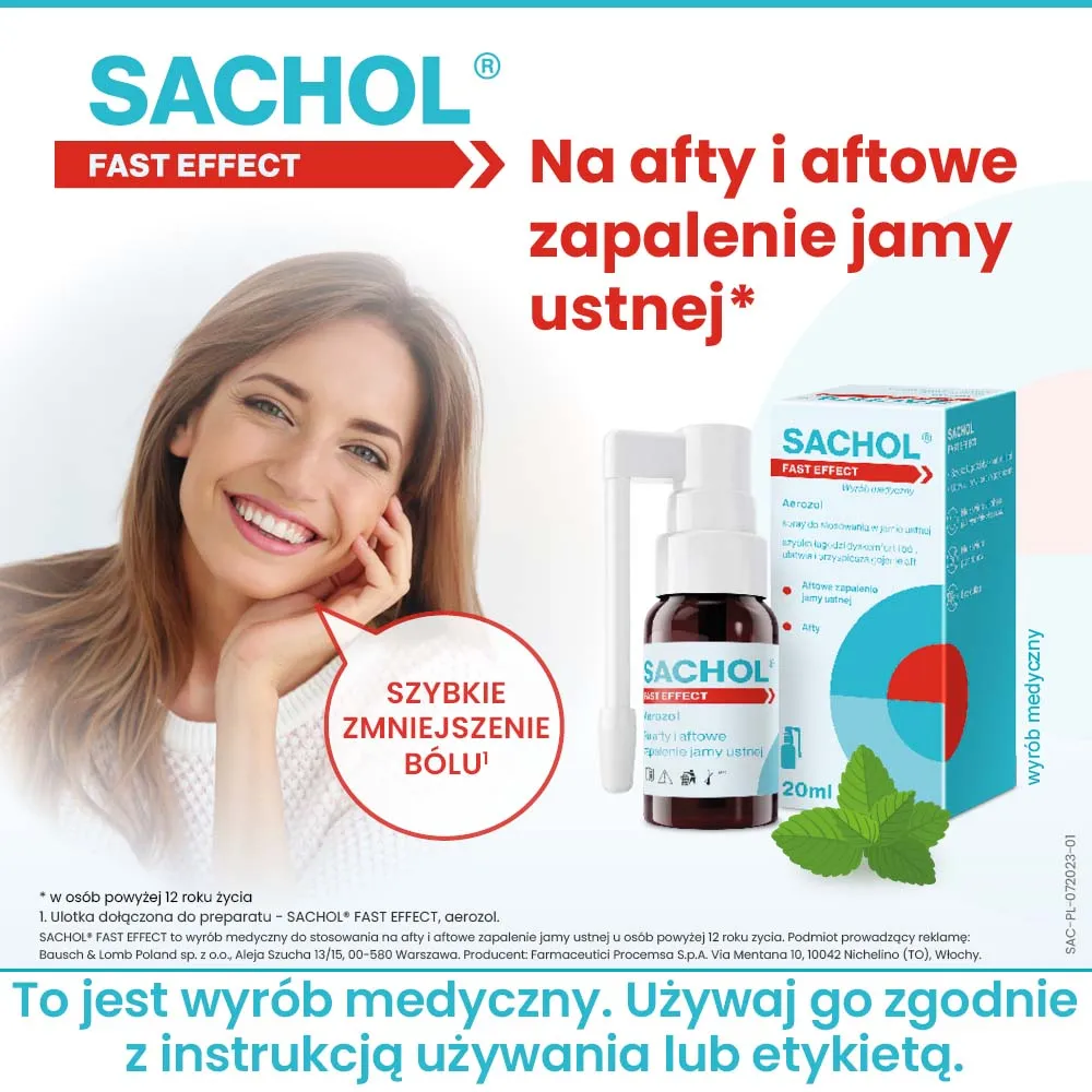 Sachol Fast Effect spray, 20 ml 