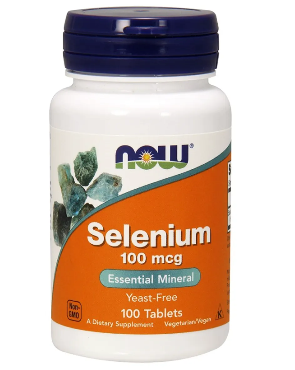 Now Foods Selenium, suplement diety, 100 tabletek