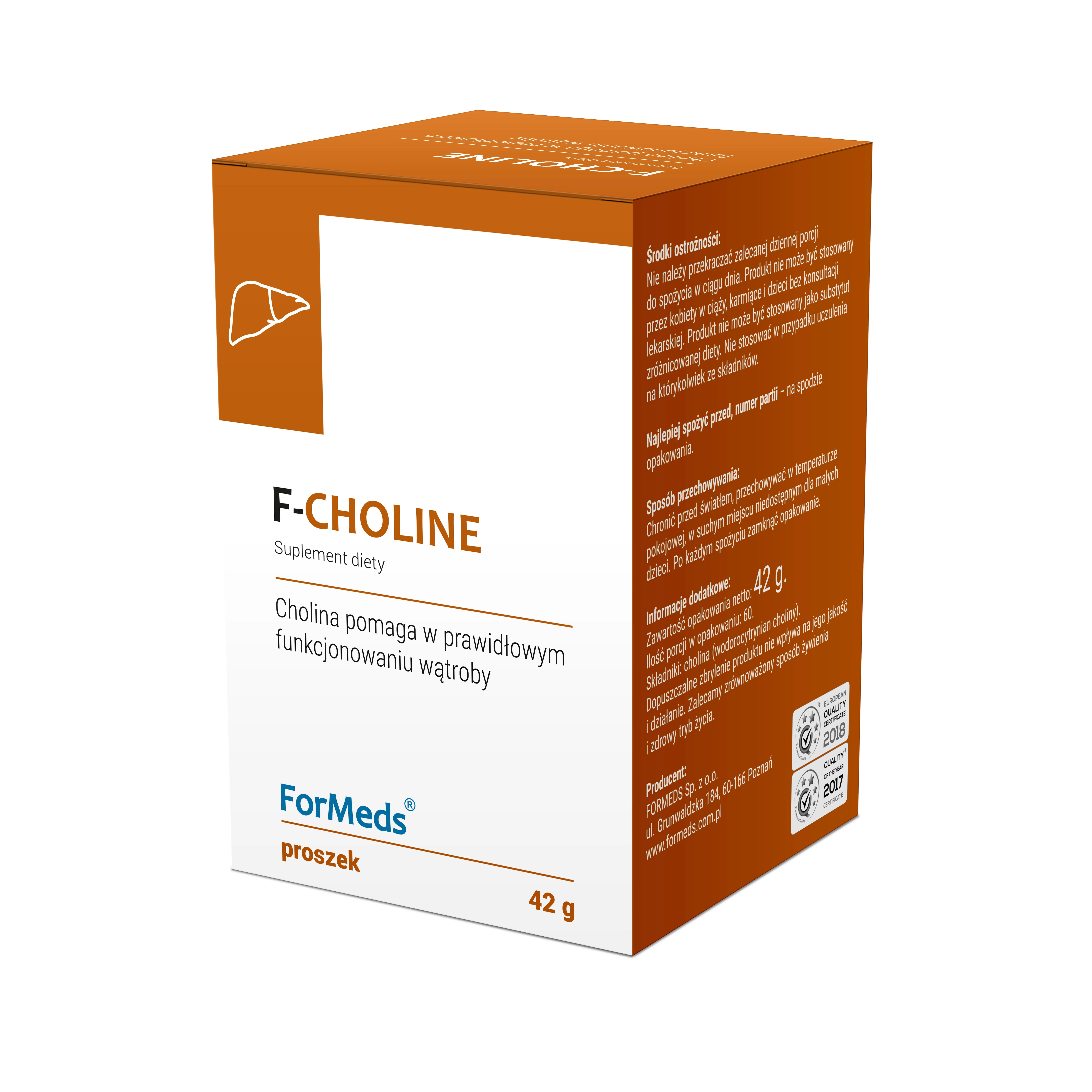 ForMeds F-Choline, suplement diety, proszek, 60 porcji