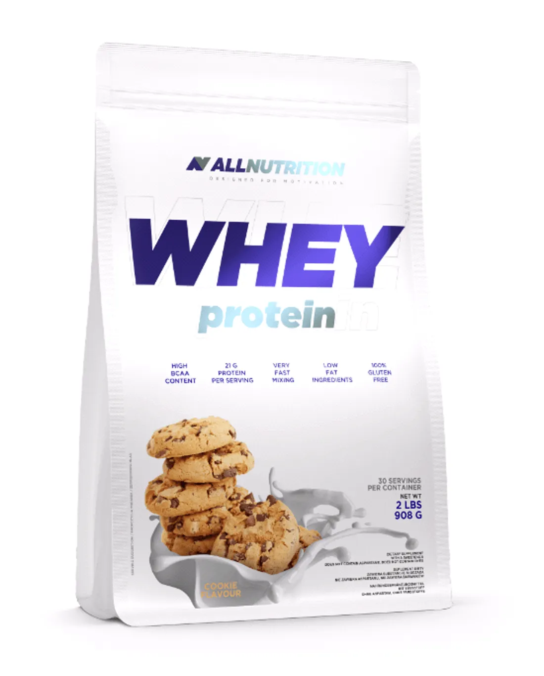 Allnutrition Whey Protein, suplement diety, smak ciasteczkowy, 908 g