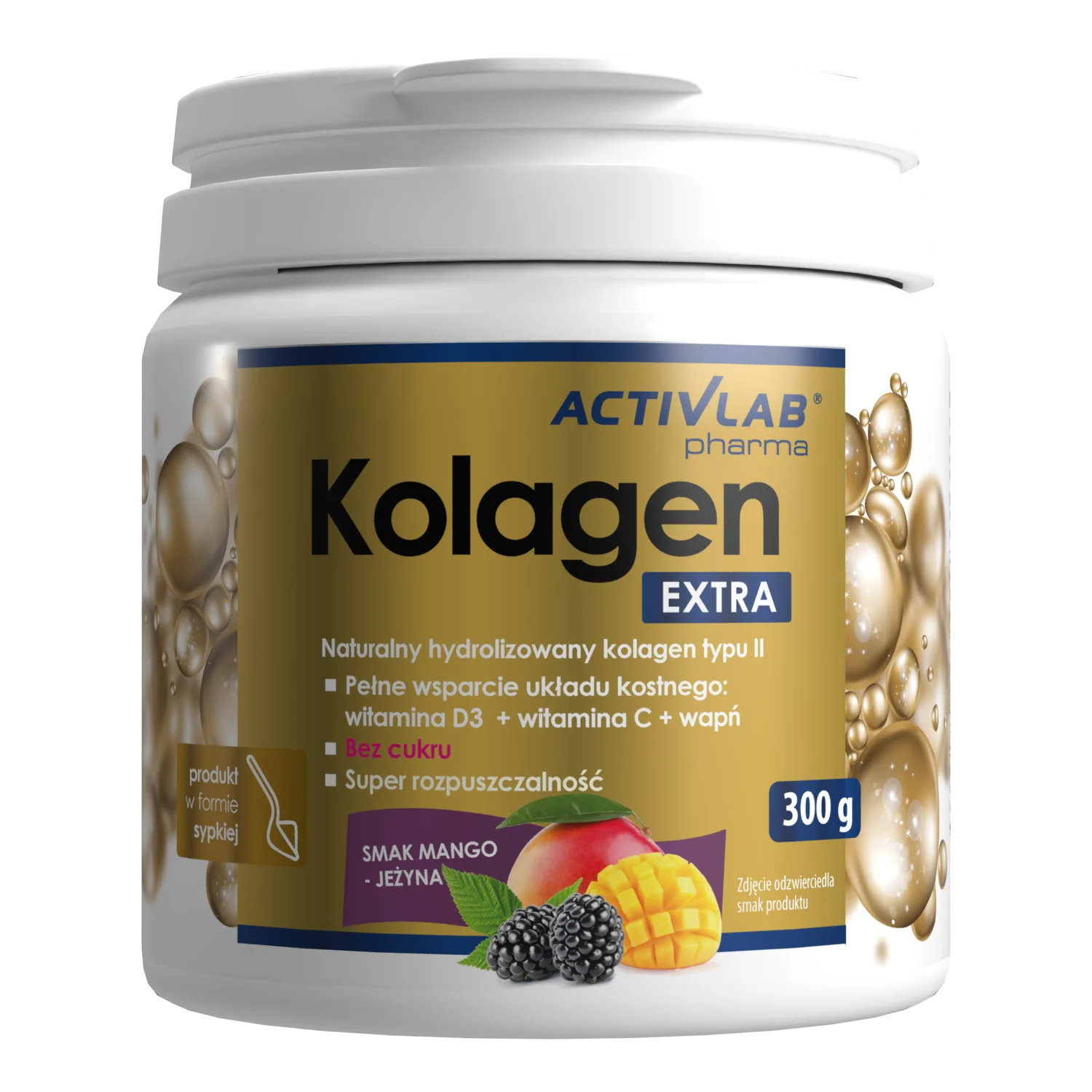 Activlab Pharma Kolagen Extra proszek o smaku mango-jeżyna, 300 g