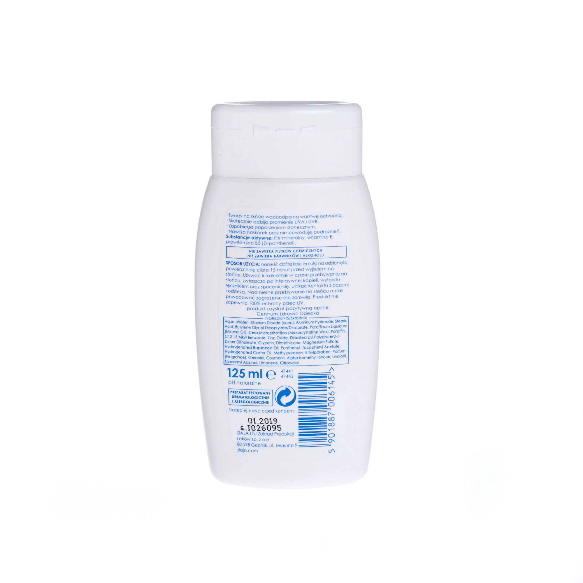 Ziaja Ziajka emulsja wodoodporna dla dzieci SPF 30, 125 ml
