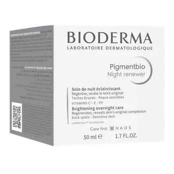 Bioderma Pigmentbio Night Renewer, rozjaśniający krem na noc redukujący przebarwienia, 50 ml 