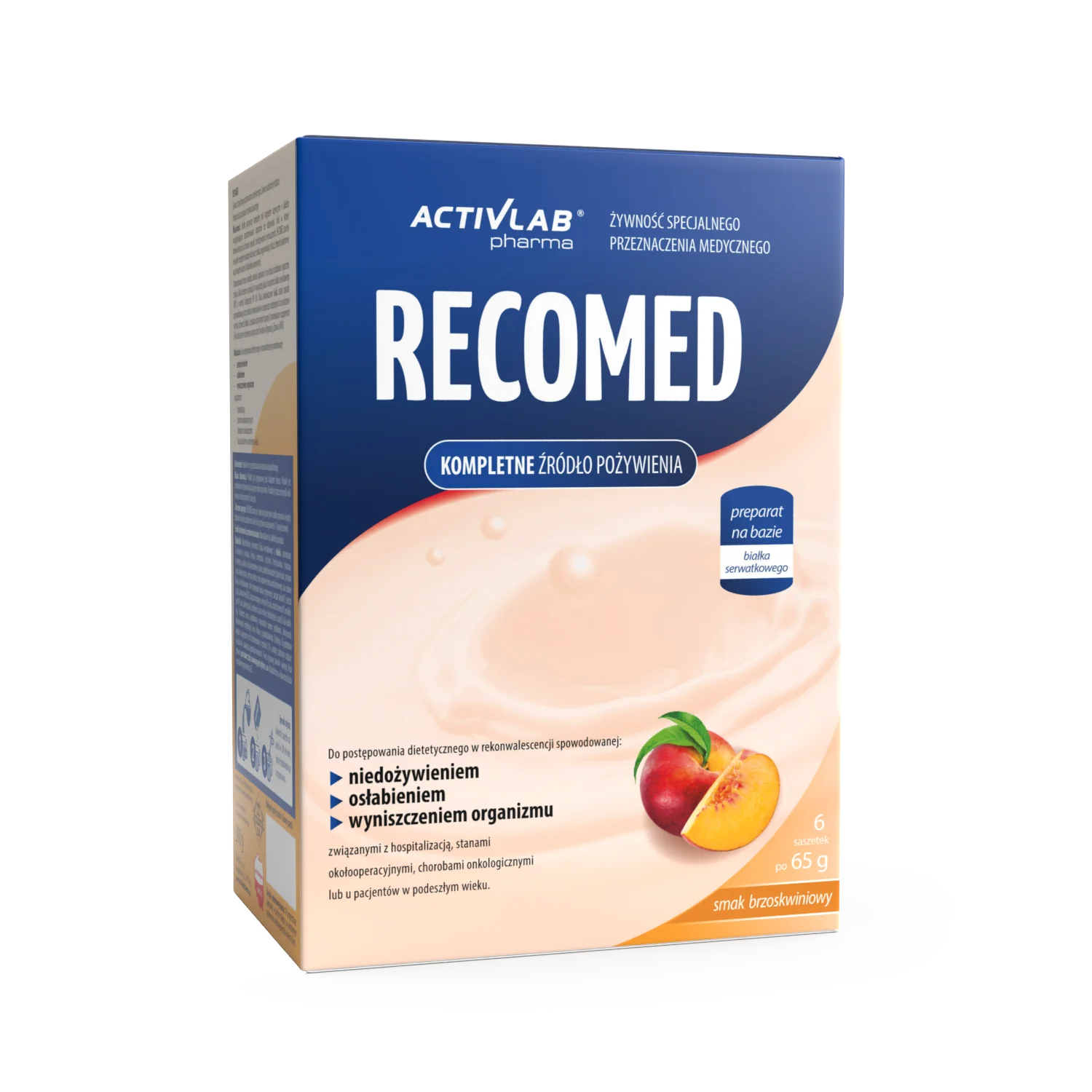 Activlab Pharma Recomed brzoskwinia, 6 saszetek x 65 g