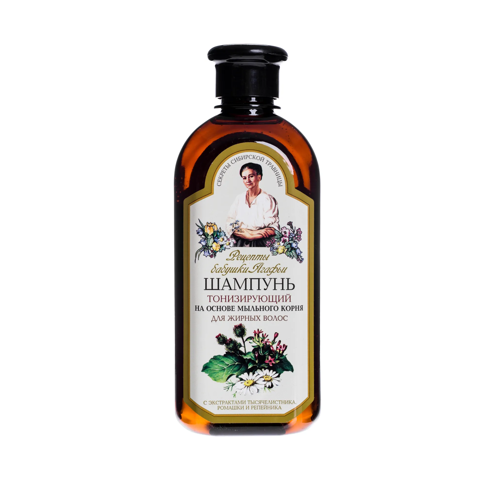 Receptury Babuszki Agafii, szampon tonizujący do włosów przetłuszczających się , 350 ml