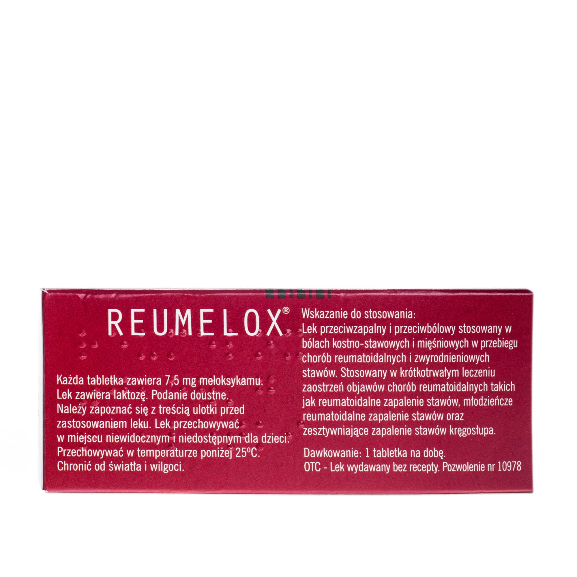 Reumelox, 7,5 mg, tabletki, 20 szt. 