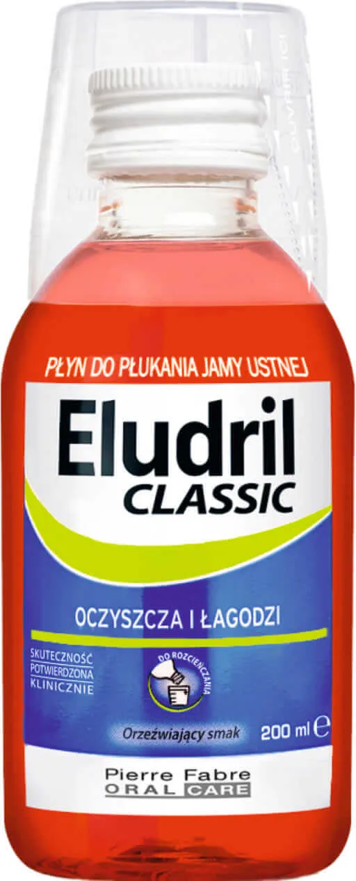 Eludril Classic, płyn do płukania jamy ustnej, 200 ml