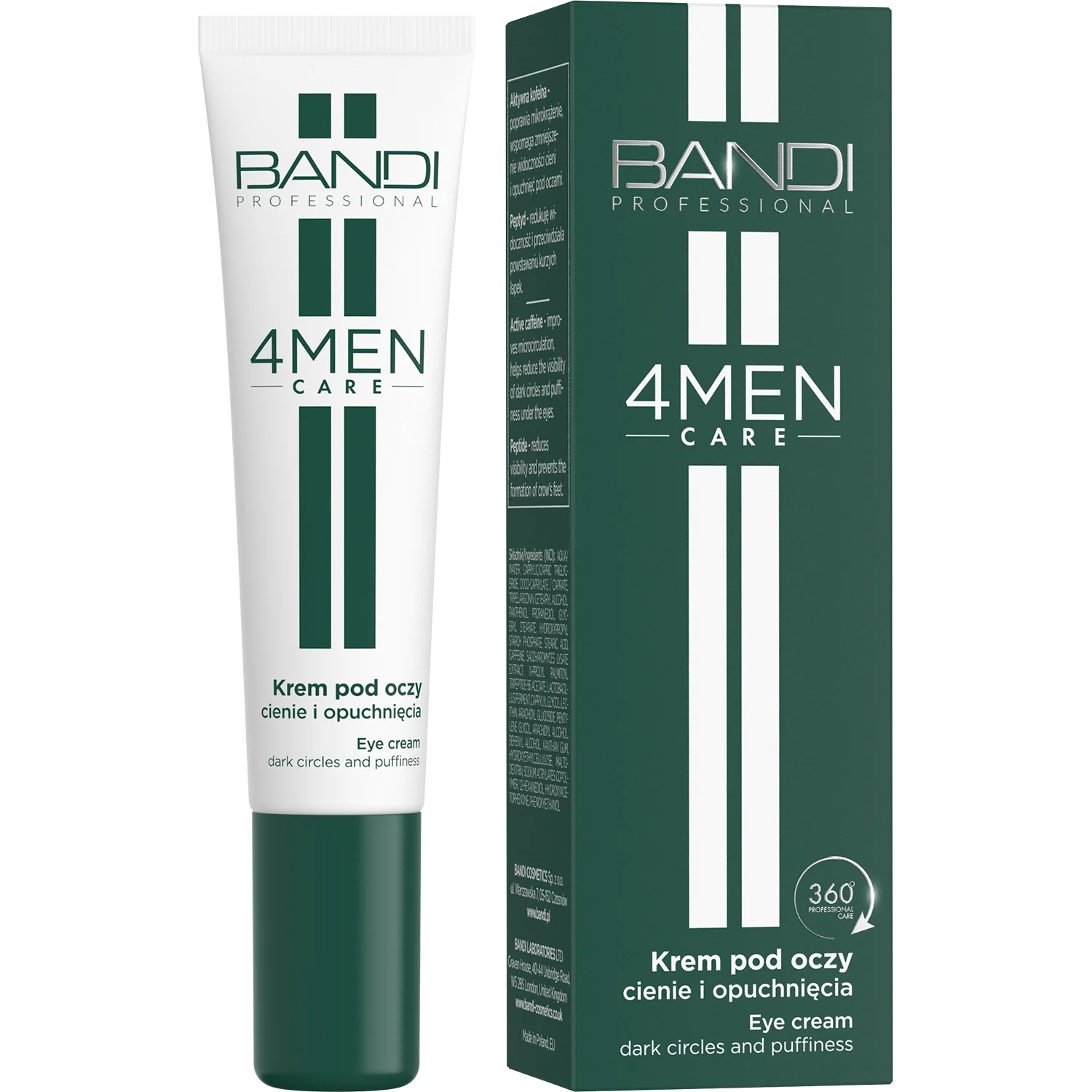 BANDI 4Men Care krem pod oczy - cienie i opuchnięcia, 14 ml