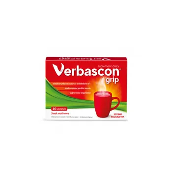 Verbascon Grip, suplement diety, proszek do rozpuszczania, 10 saszetek 