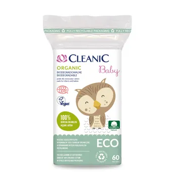 Cleanic Eco Baby, płatki dziecięce, 60 sztuk 