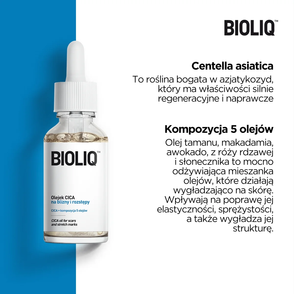 Bioliq Dermo Cica Olejek CICA na blizny i rozstępy, 30 ml