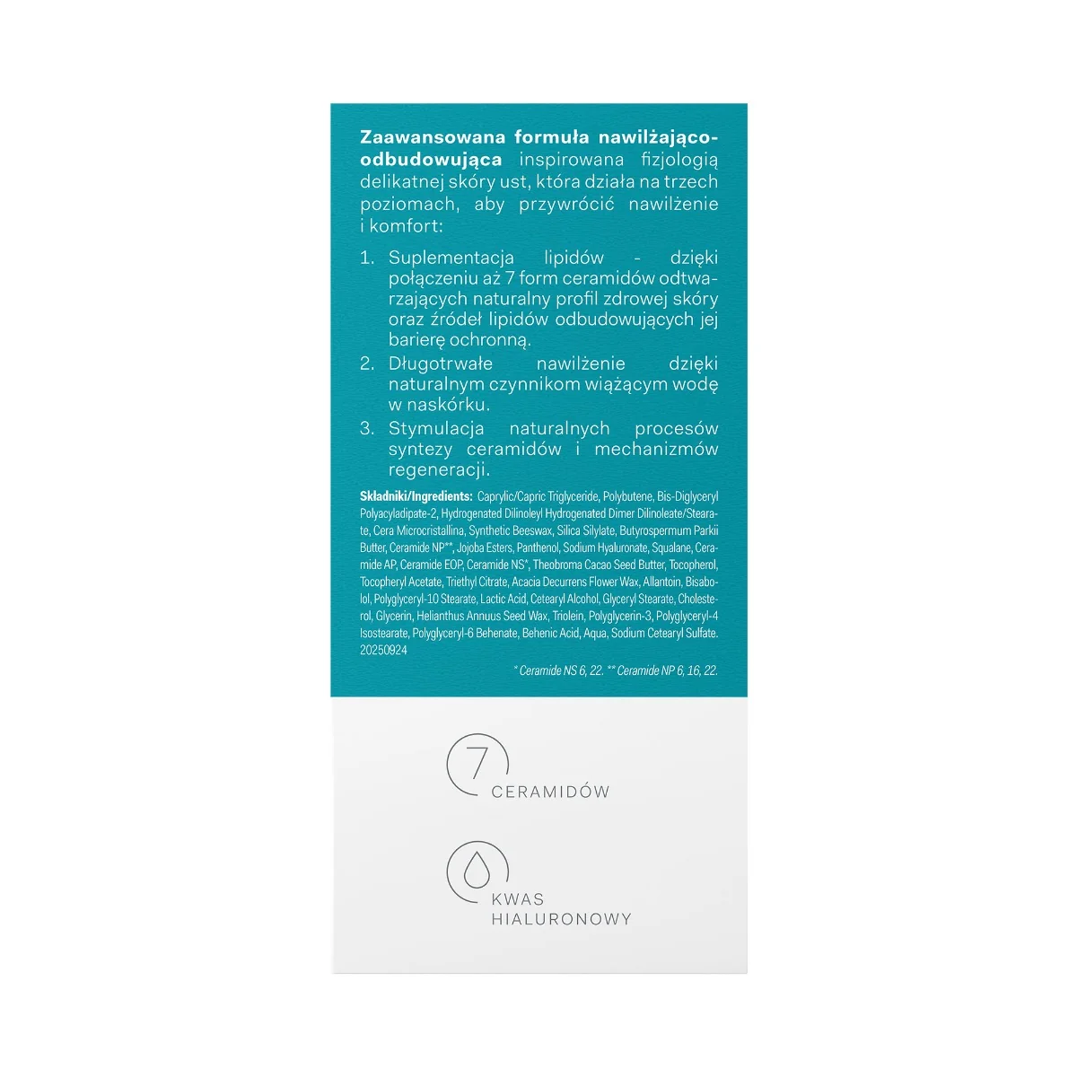 Oillan Repair maska-opatrunek regenerująca do ust, 15 g