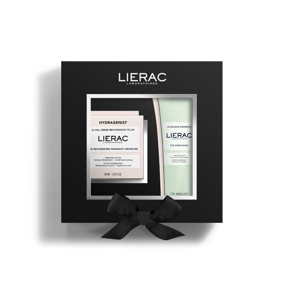 Lierac Hydragenist krem-żel rozświetlający, 50 ml + maska peelingująca, 75 ml