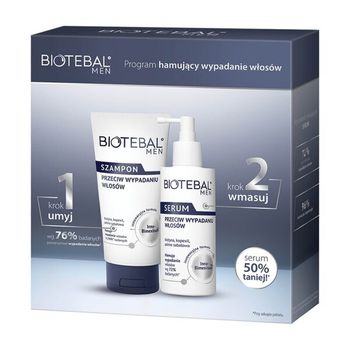 Biotebal Men Zestaw, szampon przeciw wypadaniu włosów + serum przeciw wypadaniu włosów, 150 ml + 100 ml 
