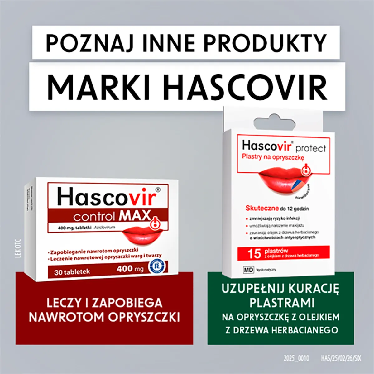 Hascovir Lipożel Pro żel na opryszczkę wargową oraz zmiany opryszczkowe na twarzy, 3 g