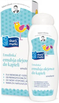 Skarb Matki Emulinka emulsja olejowa do kąpieli dla niemowląt i dzieci od pierwszych dni życia Skarb Matki Emulinka emulsja olejowa do kąpieli dla niemowląt i dzieci od pierwszych dni życia