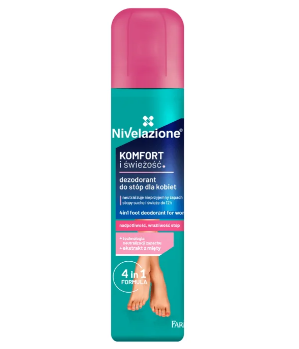 Nivelazione dezodorant do stóp 4 w 1, 180 ml