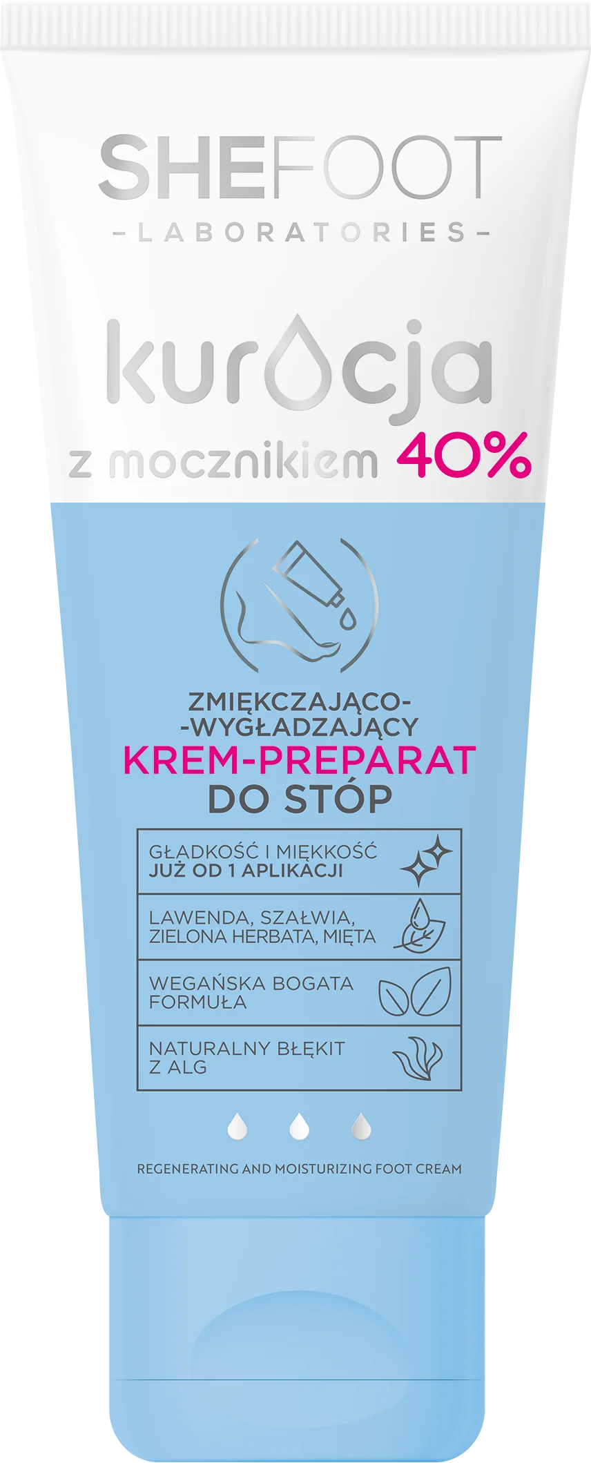 SheeFoot Kuracja z mocznikiem zmiękczająco-wygładzający krem-preparat do stóp - mocznik 40%, 75 ml