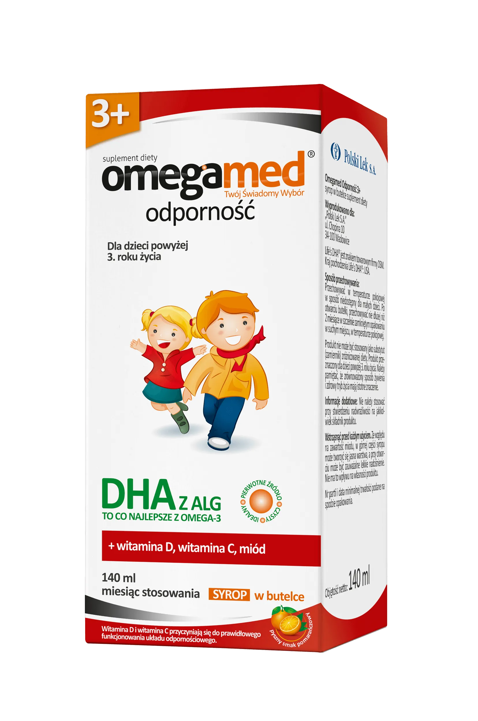 Omegamed Odporność 3+, suplement diety, 140 ml