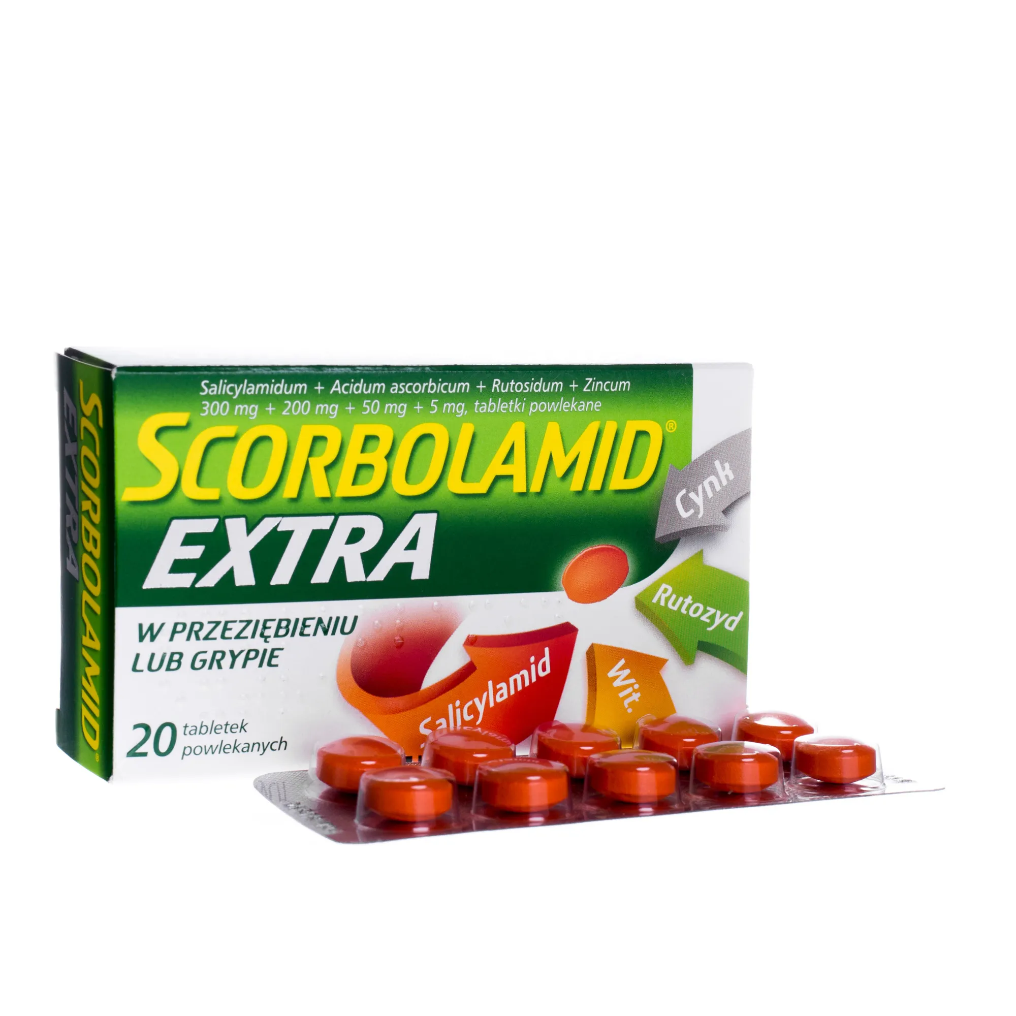 Scorbolamid Extra, 20 tabletek powlekanych 
