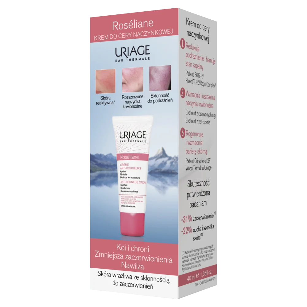 Uriage Roseliane krem do cery naczynkowej, 40 ml