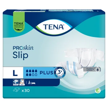 TENA ProSkin Slip pieluchomajtki Plus L, 30 sztuk