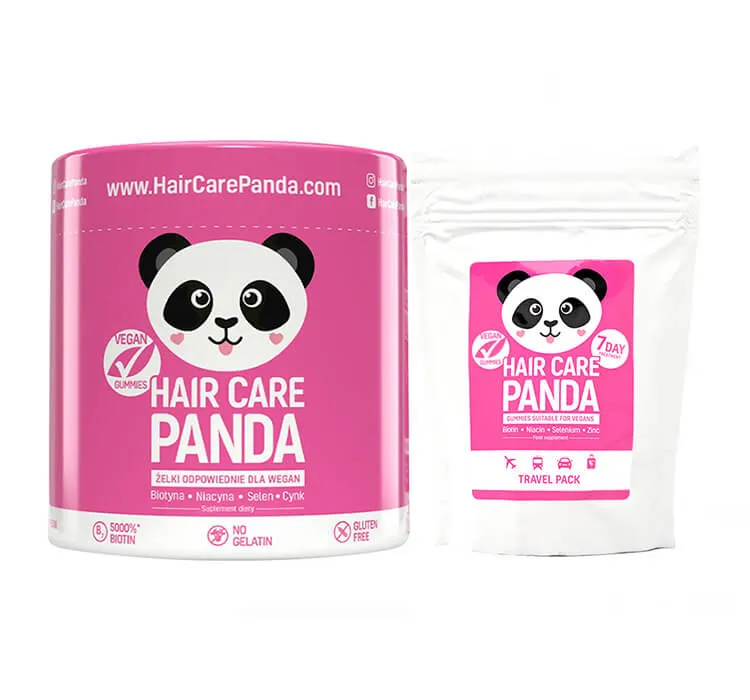 Hair Care Panda, suplement diety, żelki, 300 g (ok. 60 żelek)