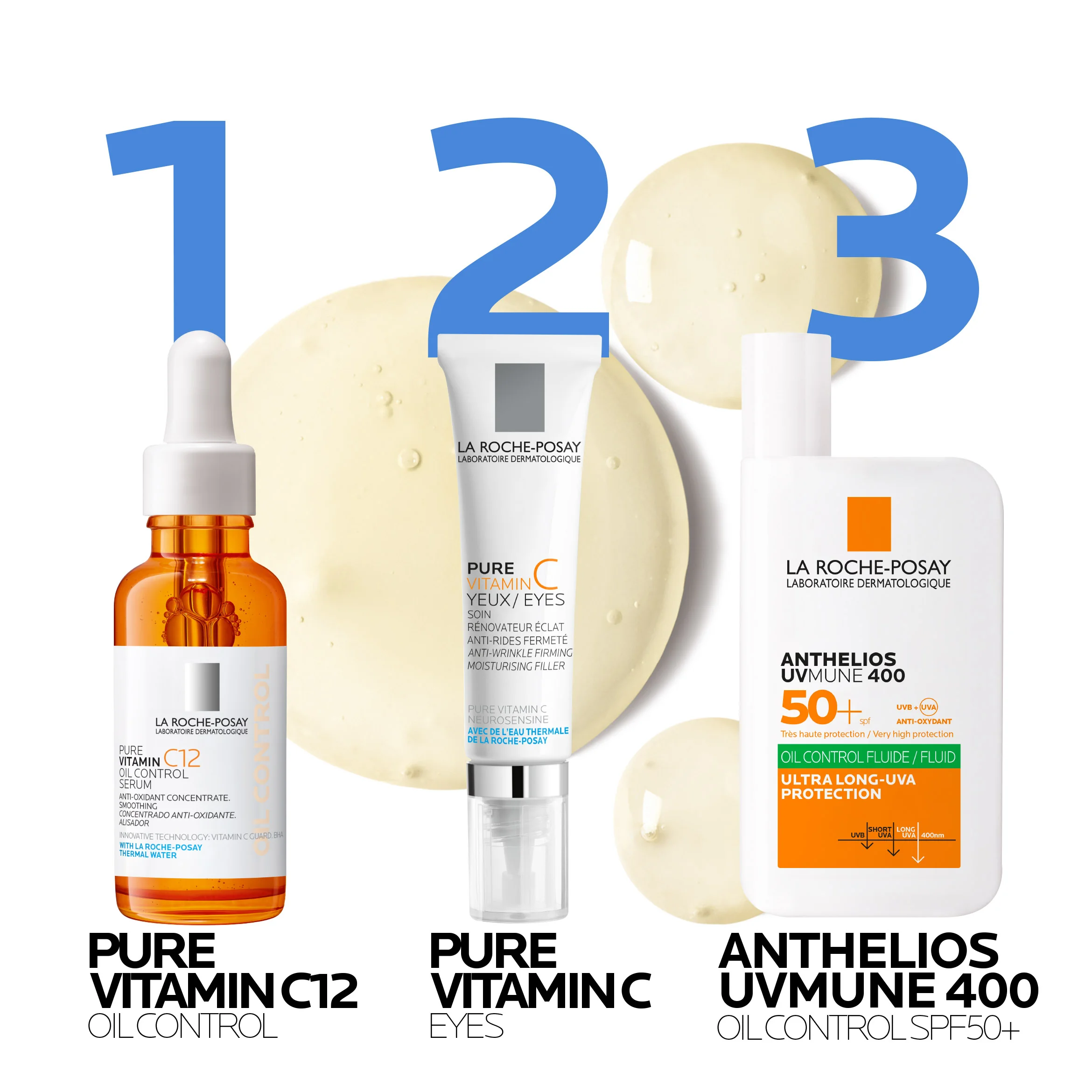 La Roche-Posay Pure Vitamin C, Intensywnie Nawilżający krem pod oczy, 15 ml