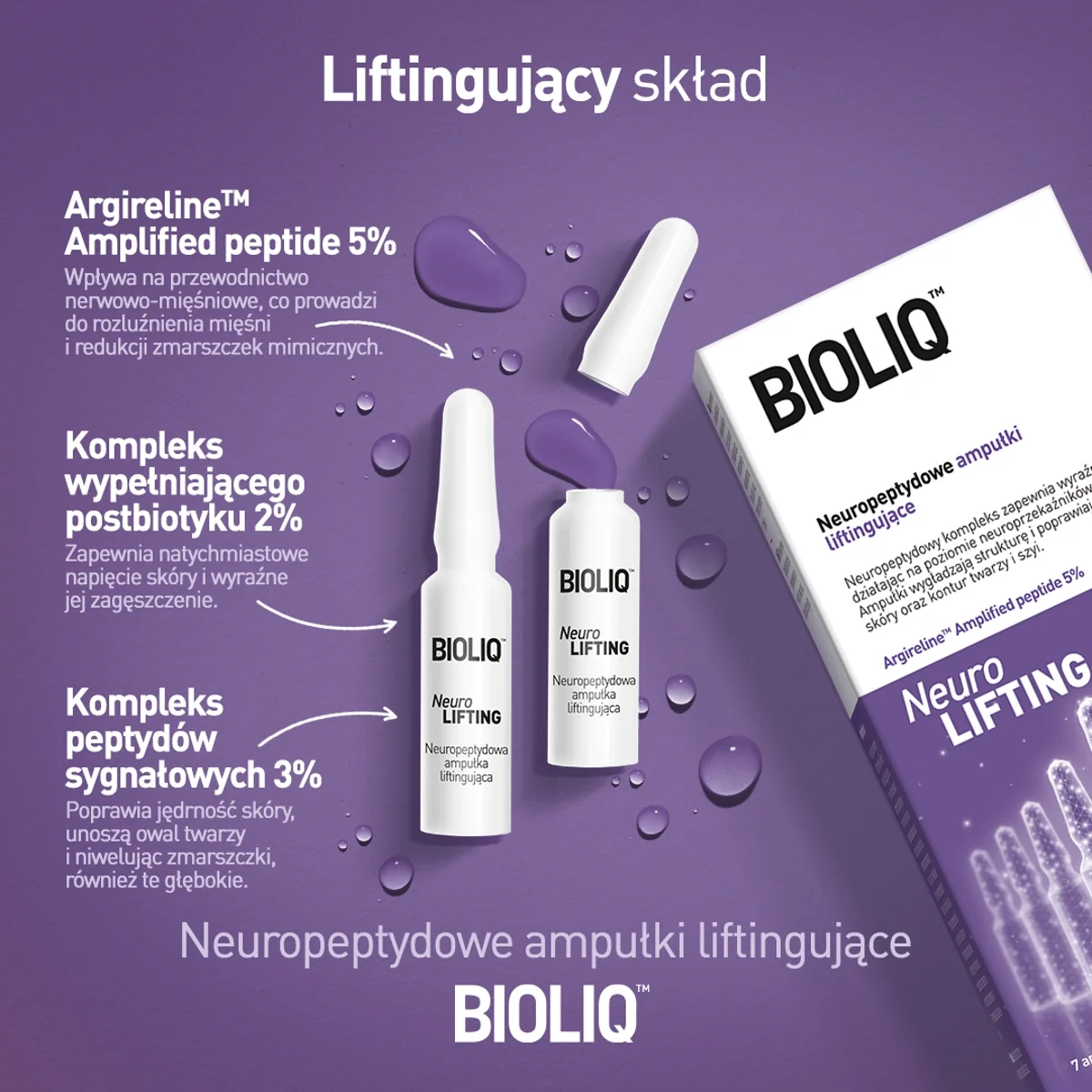 Bioliq neuropeptydowe ampułki liftingujące, 7 x 1,5 ml