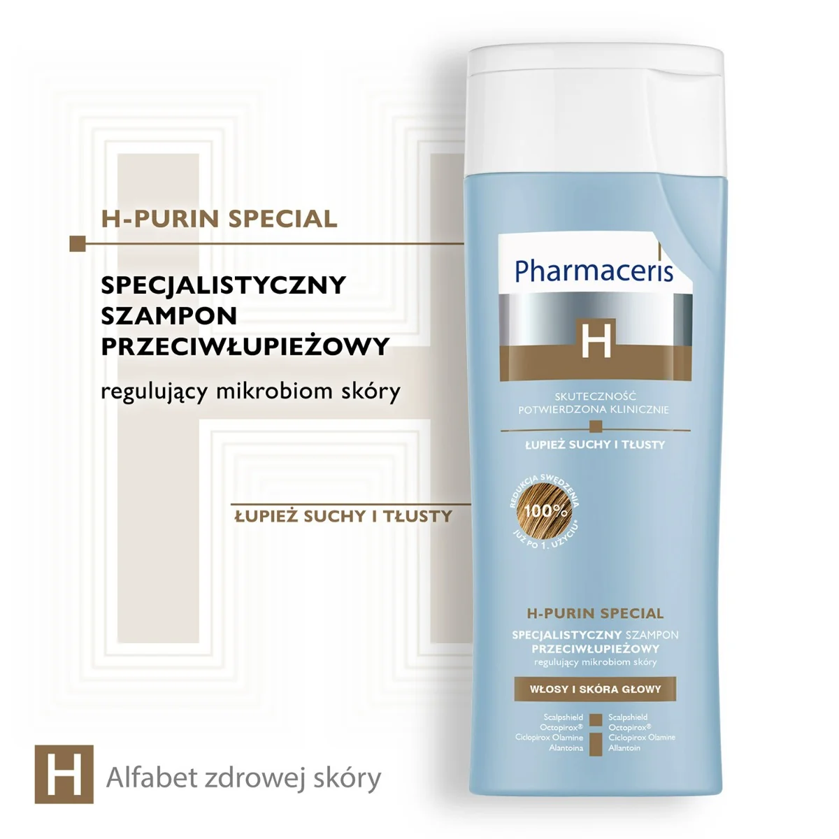 Pharmaceris H-Purin Special specjalistyczny szampon przeciwłupieżowy regulujący mikrobiom skóry, 250 ml