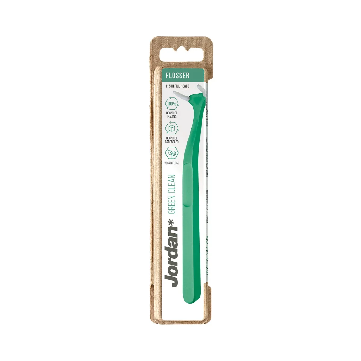 Jordan Green Clean rączka do nici dentystycznej, 6 szt.