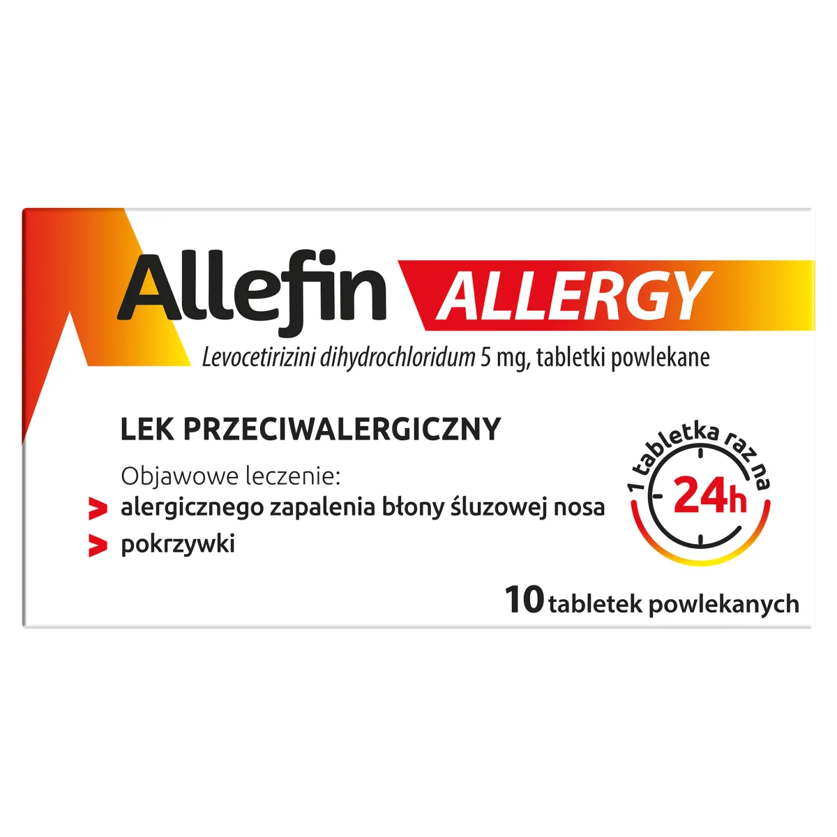 Allefin Allergy 5 mg, 10 tabletek powlekanych