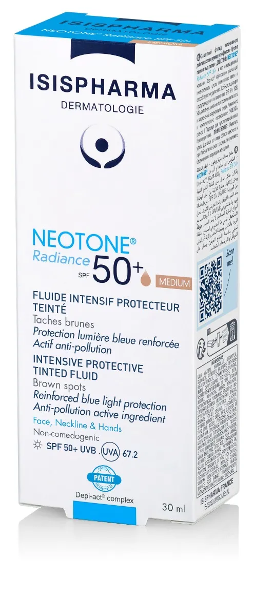 Isispharma Neotone Radiance serum na dzień przeciw przebarwieniom SPF 50 medium, 30 ml