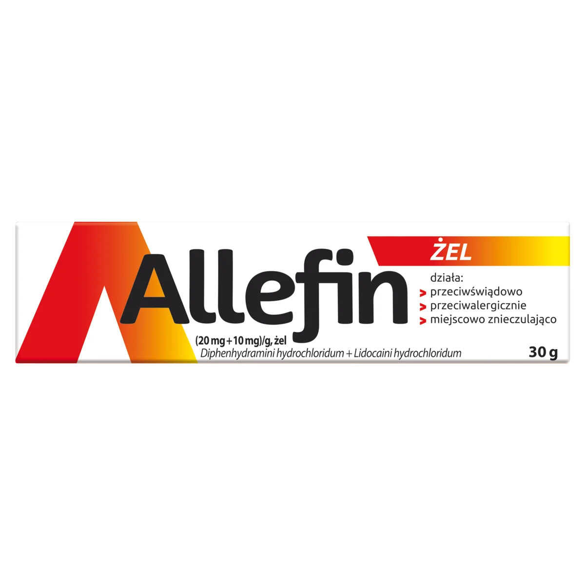 Allefin (20 mg + 10 mg)/g żel, 30 g
