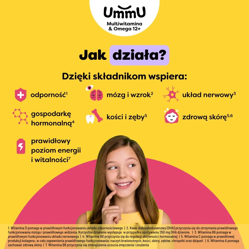 Ummu Multiwitamina & Omega 12+ 27 pastylek żelowych